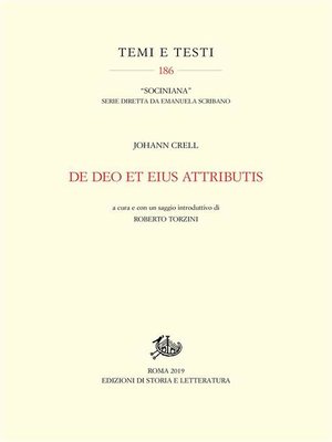 cover image of De Deo et eius attributis